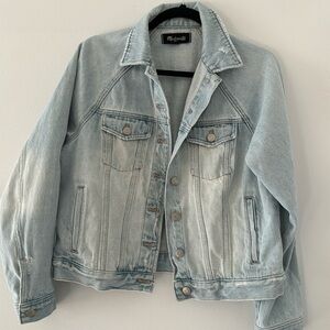 Madewell Distressed Trucker Denim Jacket, M